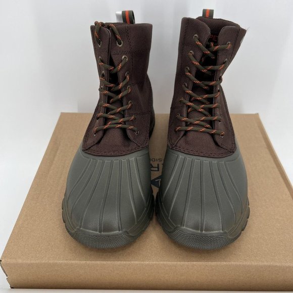 Sperry Men's Duck Float Lace-Up Boots 9.5 Brown/Green STS24762 Rain Waterproof - Picture 6 of 8